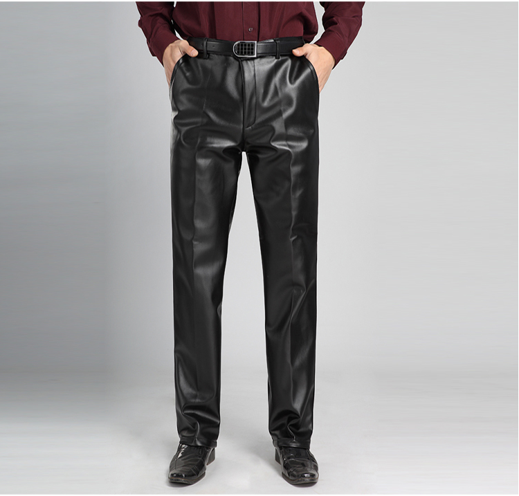 Pantalon cuir homme droit pour hiver - Ref 1479015 Image 7
