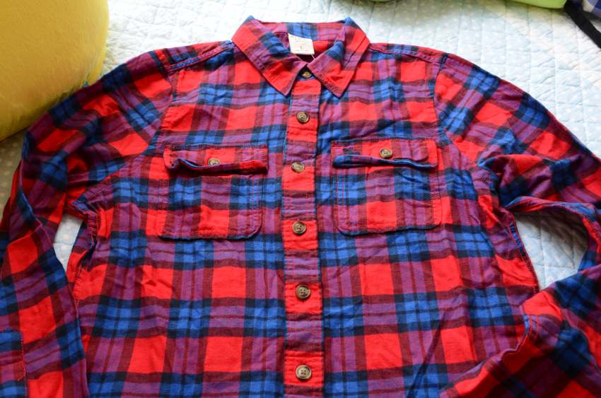 af shirt male Long sleeve Autumn and winter thickening  Flannel U.S.A goods in stock quality goods abercrombiefitch