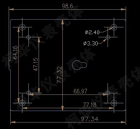Wall mounted Power Supply Handheld box / meter dissipate heat Shell / simulator  Plastic Shell 39 100 * 80 * 29