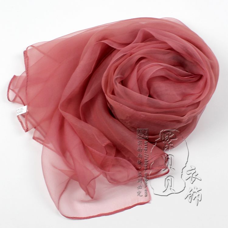 Hangzhou Silk scarf black female Versatile Thin money spring and autumn summer mulberry silk ma'am Shawl real silk have more cash than can be accounted for scarf Solid color