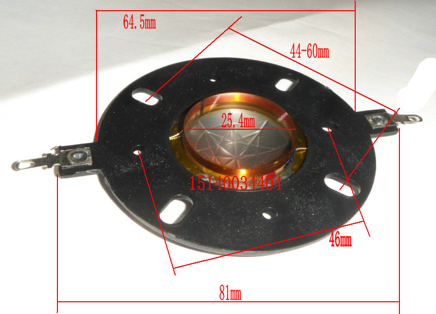 25.4mm Titanium film Bracket     25.4 Ball top a treble horn Sound film   KTV a treble Horn membrane